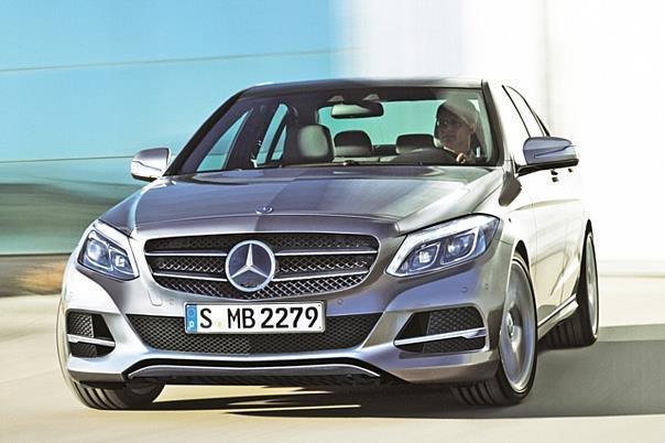 Mercedes neue C-Klasse wird zur kleinen S-Klasse. Foto: Auto Bild- Larson/Auto-Reporter.NET